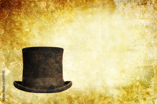 Photo: vintage top hat background vintage top hat background