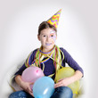 Mädchen hat Geburtstag