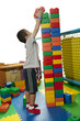 Boy seriously build tower block