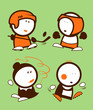 Vector: Sports funny peoples. Sports funny peoples.