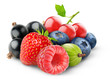 Fresh berries isolated on white