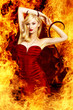 Sexy blond devil