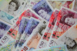 pile of used sterling notes