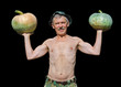 Man with pumpkins 15