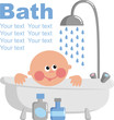 The child in the bathtub