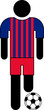 Pictogram of a football player