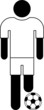 Pictogram of a football player