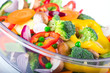 Fresh vegetables in electric food steamer Fresh vegetables in electric food steamer