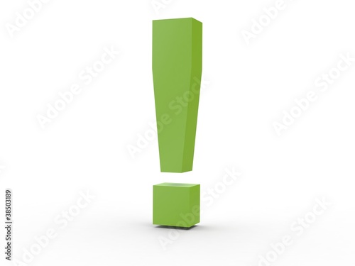 Illustration: 3d Icon Ausrufezeichen 3d Icon Ausrufezeichen
