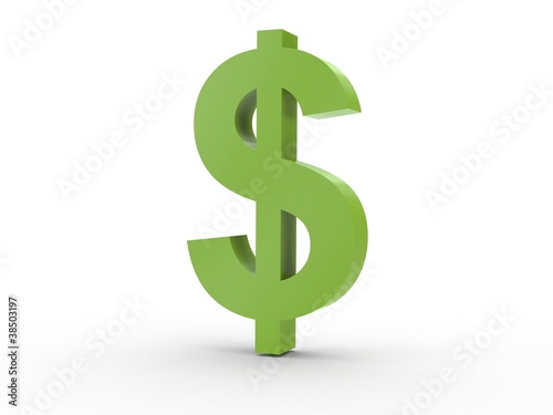 Illustration: 3d Icon Dollarzeichen 3d Icon Dollarzeichen