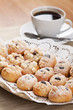 Cookies sprinkled with sugar on a plate Cookies sprinkled with sugar on a plate