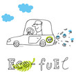 Eco fuel, vector drawing Eco fuel, vector drawing