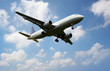 Foto: .Airplane above the clouds .Airplane above the clouds