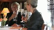 Mature/Senior couple in love having dinner; Full HD Photo JPEG