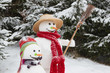 Schneemann - Witziges Wintermotiv