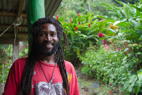 Photo: Rastaman von der Insel Dominica in der Karibik Rastaman von der Insel Dominica in der Karibik