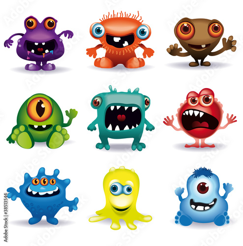 Vector: little vector monsters little vector monsters