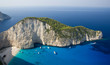 Foto: Top view of Navagio beach in Greece Top view of Navagio beach in Greece