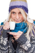 beautiful woman having cup of coffee