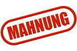 Stempel rot rel MAHNUNG