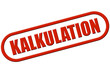 Stempel rot rel KALKULATION