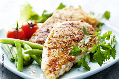 Photo: grilled chicken brest fillet grilled chicken brest fillet
