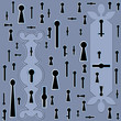 Vector: Key hole seamless business choice background Key hole seamless business choice background
