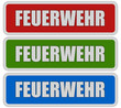 3 Sticker rgb oc FEUERWEHR