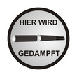 Vektor: Hier wird gedampft Hier wird gedampft