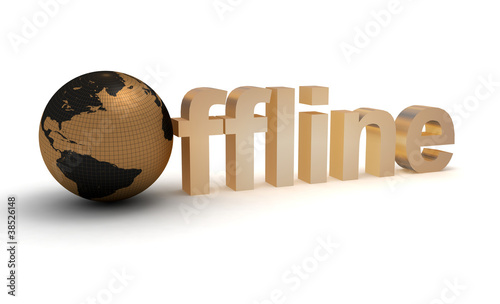 Illustration: word offline word offline