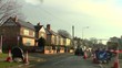 Driving through roadworks