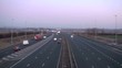 Motorway traffic at dusk