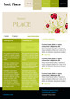 Editable vector web site template