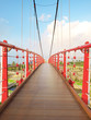 Foto: Wooden way on drawbridge Wooden way on drawbridge