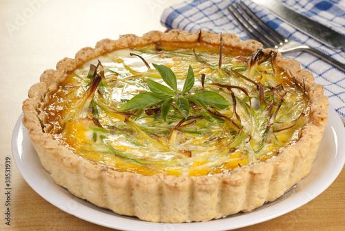 Photo: Minced Beef and Leek Quiche Minced Beef and Leek Quiche
