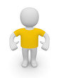 3d man in t-shirt