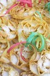 Frappe di carnevale a forma di rosa