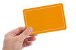 Yellow Blank Card