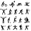 Sports silhouettes