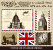 Vector set of London symbols