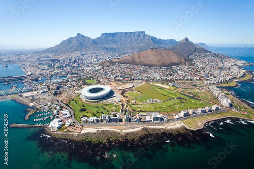 Photo: overall aerial view of Cape Town, South Africa overall aerial view of Cape Town, South Africa