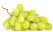 Cluster of White Muscat Grapes Isolated on White Background