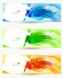 set of three banners, abstract  headers