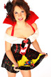 Foto: Funkenmariechen sammelt Kamelle Funkenmariechen sammelt Kamelle
