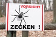 Zeckenwarnung