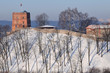 Tower of Gediminas, Vilnius, Lithuania,. winter morning