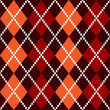 Retro colorful colorful argile pattern - orange and red