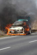 burning car