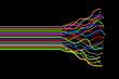 Linien farbenfroh