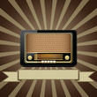 Vector old radio